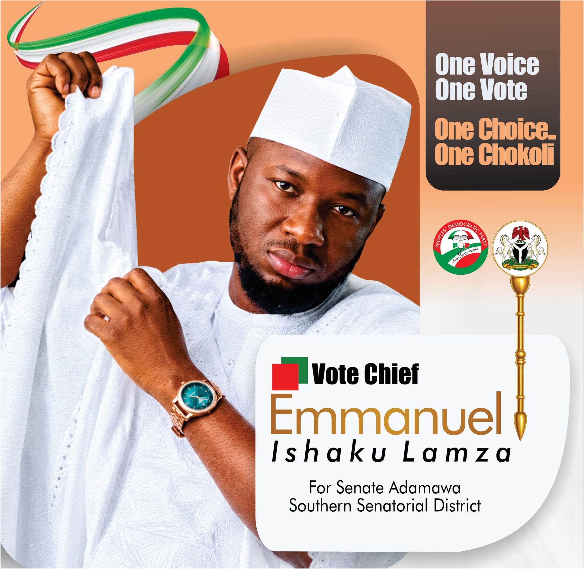Chief Emmanuel Ishaku Lamza Banner